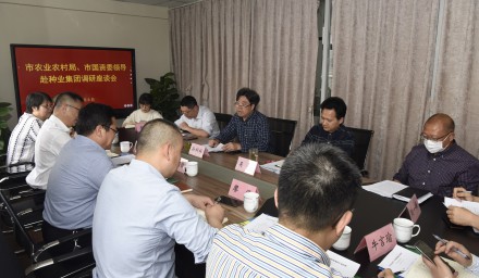 市農業農村局、市國資委主要領導 到種業集團調研指導